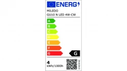 Żarówka LED GU10 N LED 4W-CW 275lm 5300K barwa zimna 31210