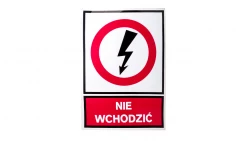 Tabliczka /znak zakazu/ TZZ 148x210S /NIE WCHODZIĆ/ E04TZ-01031140500