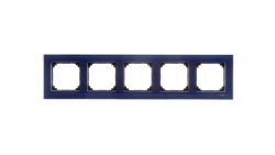 Merten M-Elegance Ramka pięciokrotna szklana szafirowa MTN4050-3278