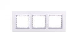 SONATA Ramka potrójna aluminium / srebrna metal R-3RAC/35/38