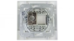 ASFORA Gniazdo komputerowe pojedyncze RJ45 kat.5e ekranowane białe EPH5000121