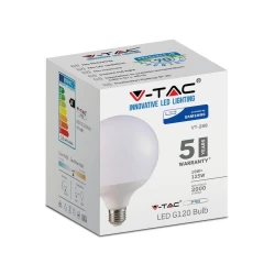 Żarówka LED V-TAC SAMSUNG CHIP 18W E27 GLOBE G120 VT-288 6400K 2000lm 5 Lat Gwarancji
