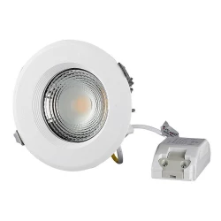 Oprawa 10W LED V-TAC COB Downlight Okrągły A++ 120lm/W VT-26101 6000K 1200lm