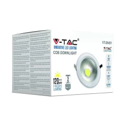 Oprawa DOWNLIGHTS COB VT-26451 40W 4500K 4800lm IP20 1279