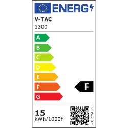 Oprawa Track Light LED V-TAC 15W 24st Biały VT-4615 6400K 1350lm 5 Lat Gwarancji