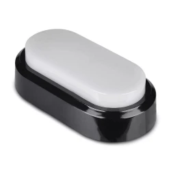 Plafon LED VT-8038 8W 6000K 560lm Czarny Owalny IP54 1310