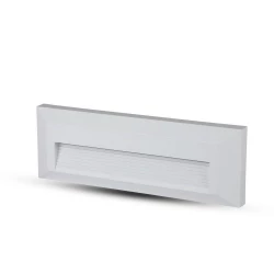 Oprawa Schodowa 3W LED V-TAC Biały Prostokąt 230V IP65 VT-1162 3000K 110lm