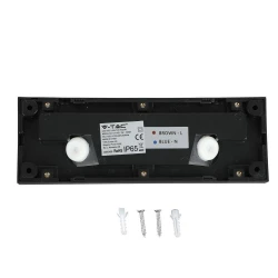Oprawa Schodowa 3W LED V-TAC Czarny Prostokąt 230V IP65 VT-1162 3000K 110lm
