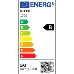 Linia Świetlna V-TAC 50W LED Do łączenia 90st VT-4550D 4000K 8000lm 5 Lat Gwarancji