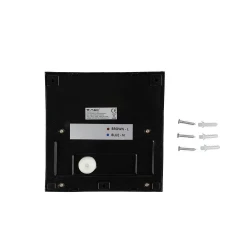 Oprawa Ścienna Elewacyjna 3W LED V-TAC Czarny Kwadrat 230V IP65 VT-1172 3000K 210lm