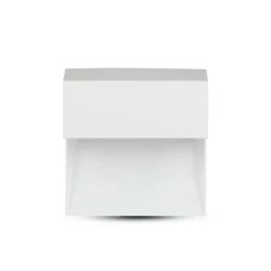 Oprawa Ścienna Elewacyjna 3W LED V-TAC Biały Kwadrat 230V IP65 VT-1172 3000K 210lm
