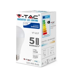 Żarówka LED VT-217 SAMSUNG CHIP 17W E27 A65 4000K 1521lm A+ 200st. 163