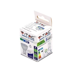 Żarówka LED V-TAC SAMSUNG CHIP 6.5W GU10 38st Ściemnialna VT-227 4000K 450lm 5 Lat Gwarancji