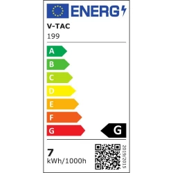 Żarówka LED VT-247D CHIP 6,5W GU10 4000K 450lm A+ 110st. Ściemnianie 199
