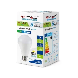 Żarówka LED VT-295 CHIP 12W E27 A65 3000K 1521lm A++ 200st. 249