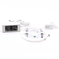 Zestaw LED V-TAC 10W 5050/60 W WiFi Controler IP20 Zestaw kompatybilny z ALEXA i GOOGLE HOME VT-5050 RGBW 1000lm