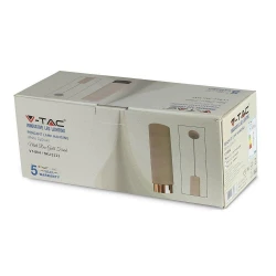 Oprawa V-TAC GIPS BETON GU10 Zwis Biały/Różowe Złoto VT-864 5 Lat Gwarancji