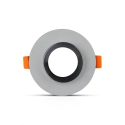 Oprawa Oczko V-TAC GIPS BETON GU10 Okrągła Wpuszczana Szary/Chrom VT-862