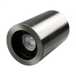 Oprawa V-TAC Aluminiowa GU10 Okrągła Natynkowa Tuba Satyna+Czarny 142x100 VT-796