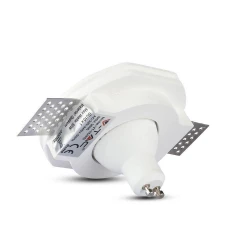 Oprawa Oczko V-TAC GIPS GU10 Wpuszczana Okrągła Biała fi.140 Biała VT-764