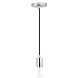 Lampa Wisząca VT-7338 E27 Max. 60W Czarna 3782