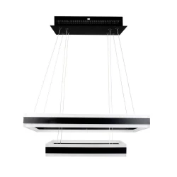 Oprawa LED V-TAC 100W Soft Light Chandelier Ściemnianie Czarny VT-101-2D 3000K 8050lm 3 Lata Gwarancji