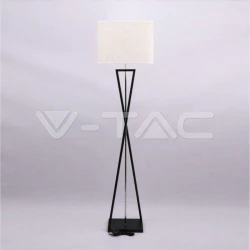 Lampa Podłogowa V-TAC IKS Kwadrat Czarna Kość Słoniowa 450x300x1630mm VT-7912 5 Lat Gwarancji