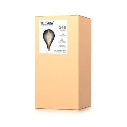 Żarówka LED V-TAC 8W E27 G165 Filament Szara Dymiona Ściemnialna VT-2159 2200K 240lm