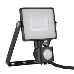 Projektor LED 30W 2400lm 4000K Dioda SAMSUNG z czujnikiem ruchu PIR Czarny IP65 461