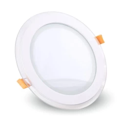 Panel LED V-TAC 12W LED Szkło Okrągły VT-1202G 3000K 840lm