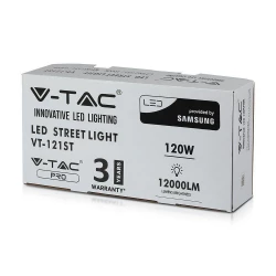 Oprawa uliczna VT-121ST SAMSUNG CHIP 120W 4000K 12000lm 3 Lata Gwarancji 533