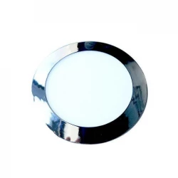 Panel LED Slim V-TAC 12W LED Chrom Okrągły VT-1207CH 3000K 1000lm