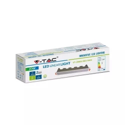 Panel Liniowy V-TAC 20W LED Linear Biały VT-20001 4000K 1600lm