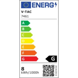 Żarówka LED V-TAC 8W Filament E27 A165 Ściemnialna VT-2138D 2000K 500lm