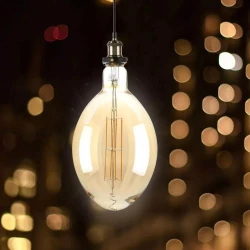 Żarówka LED V-TAC 8W Straight Filament E27 BF180 Bursztyn Ściemnialna VT-2178D 2000K 600lm