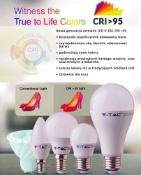 Żarówka LED VT-2217 17W E27 A65 2700K 1521lm CRI&gt;95 7485