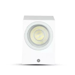 Oprawa ewelacyjna VT-7652 SLEEK GU10 WALL FITTING(ALUMINUM) SQUARE-WHITE BODY,2 WAY IP44 7541