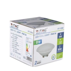 Żarówka LED V-TAC Basenowa 8W PAR56 VT-1258 Niebieski 800lm