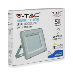 Projektor LED 150W 18000lm 6400K 120lm/W Dioda SAMSUNG Szary IP65 777