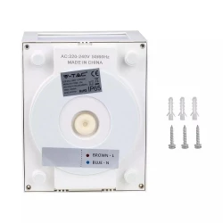 Oprawa Ścienna V-TAC 12W LED IP65 Biała VT-822 3000K 750lm