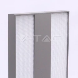 Oprawa Podłogowa V-TAC 80W LED Potencjometr Ściemniający Srebrna Kwadrat VT-8600 4000K 8800lm 3 Lata Gwarancji