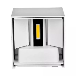 Kinkiet Ścienny V-TAC 12W LED Góra/Dół Regulowany Chip BRIDGELUX Biały Kwadrat IP65 VT-759-12 4000K 1100lm
