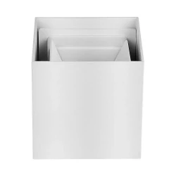 Kinkiet Ścienny V-TAC 12W LED Góra/Dół Regulowany Chip BRIDGELUX Biały Kwadrat IP65 VT-759-12 4000K 1100lm