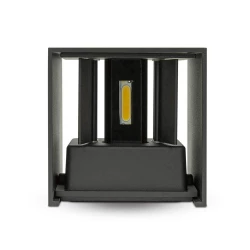 Oprawa elewacyjnaVT-759-12 12W-WALL LAMP WITH BRIDGELUX CHIP COLORCODE:3000k BLACK SQUARE 8529