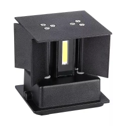 Oprawa elewacyjnaVT-759-12 12W-WALL LAMP WITH BRIDGELUX CHIP COLORCODE:3000k BLACK SQUARE 8529
