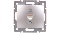 DOMO Gniazdo komputerowe pojedyncze RJ45Cat 5e Jack srebrne 011390043 24871