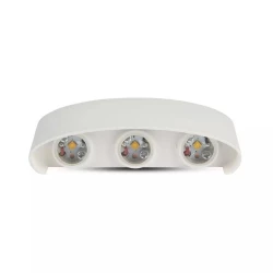 Oprawa Ścienna Góra/Dół V-TAC 6W LED Biała IP54 VT-846 4000K 540lm