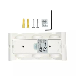 Oprawa Ścienna Góra/Dół V-TAC 6W LED Biała IP54 VT-846 4000K 540lm