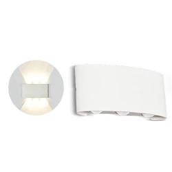 Oprawa Ścienna Góra/Dół V-TAC 6W LED Biała IP54 VT-846 4000K 540lm