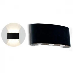 Oprawa Ścienna Góra/Dół V-TAC 6W LED Czarna IP54 VT-846 4000K 540lm